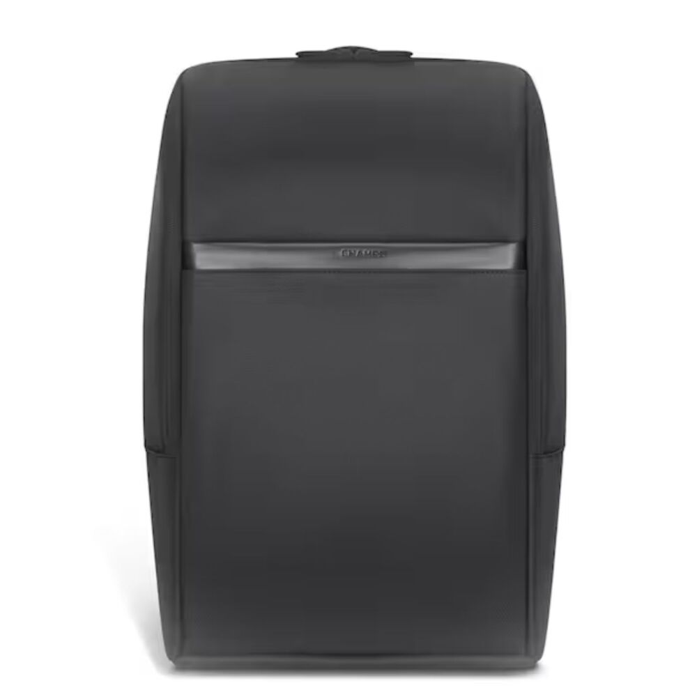 Champs Onyx Collection 18.5 inBlack Nylon Tech Backpack USB Minimalist Backpack